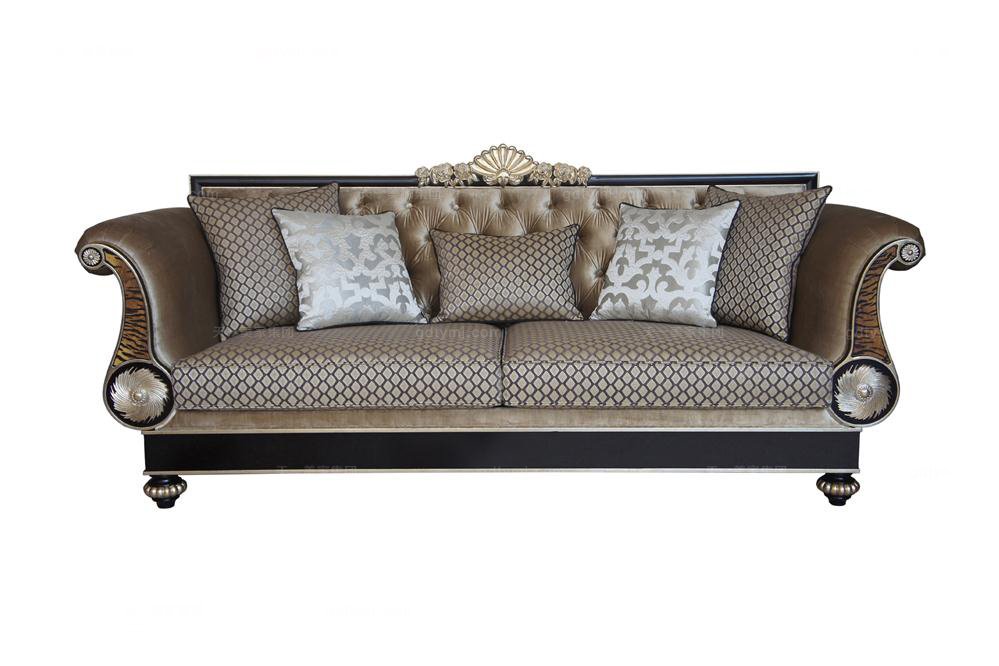 高端別墅法式三位沙發