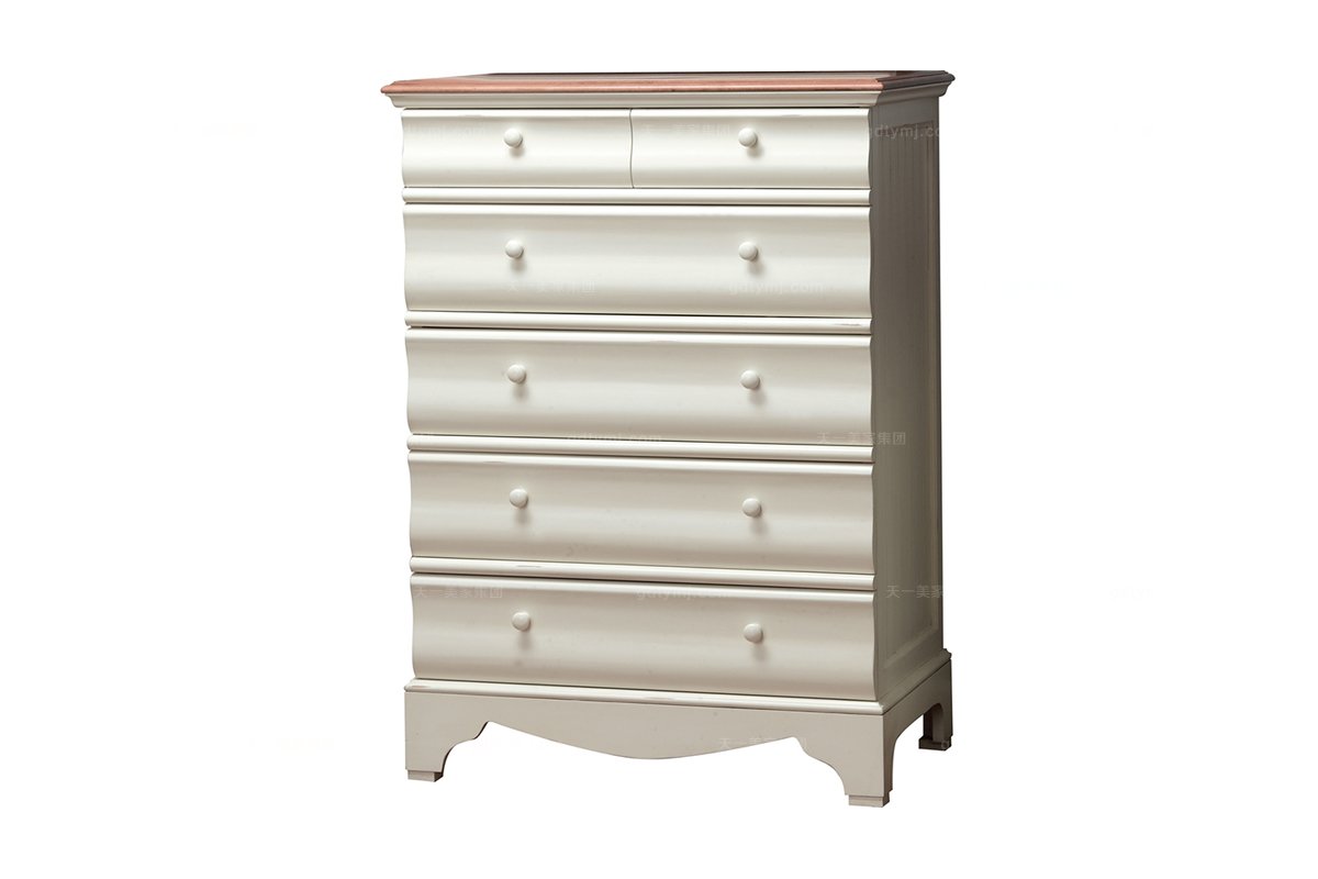 高端品牌美式白色斗柜