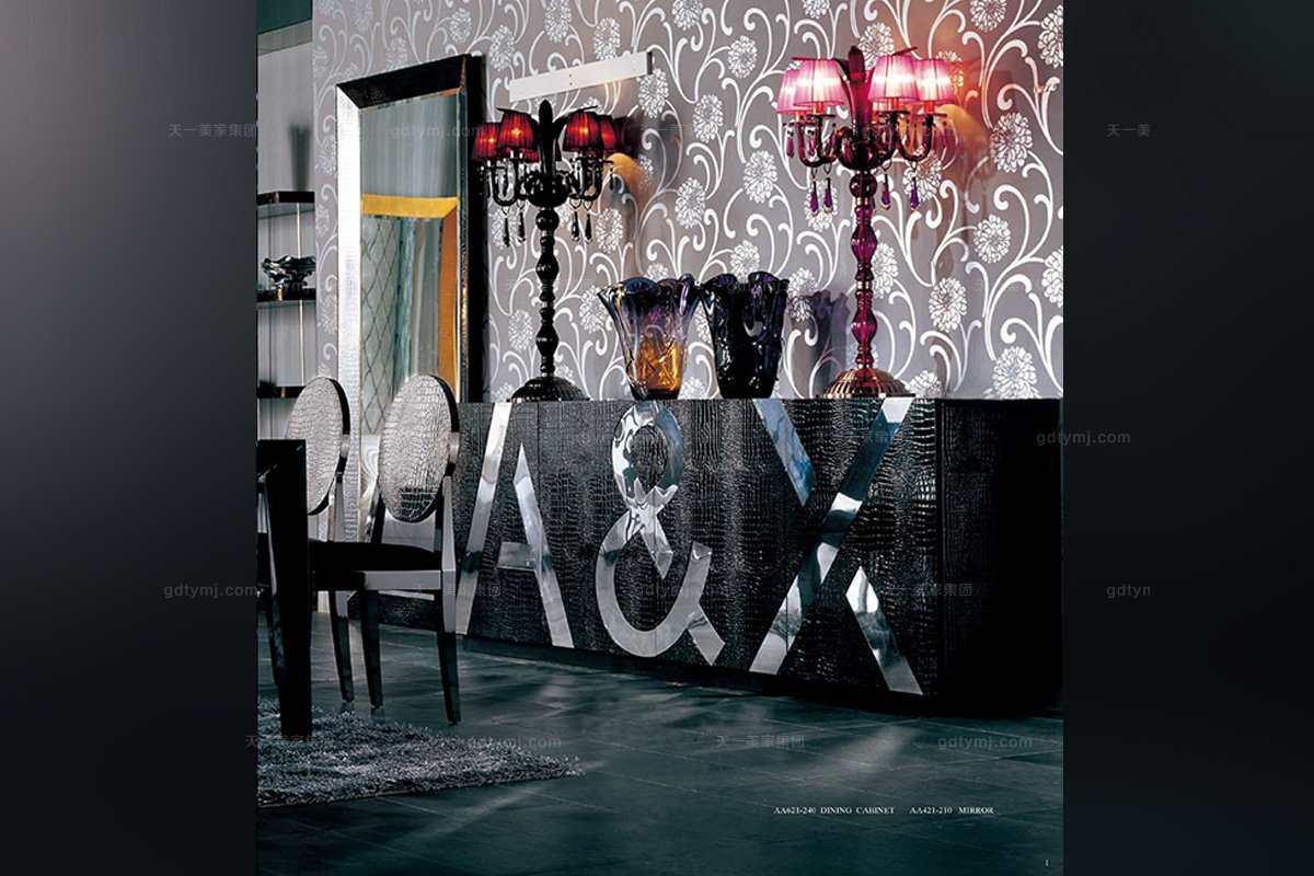 高端別墅后現代備餐柜