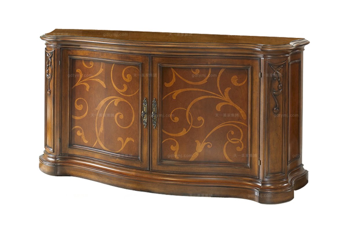 高端實木家具美式裝飾柜