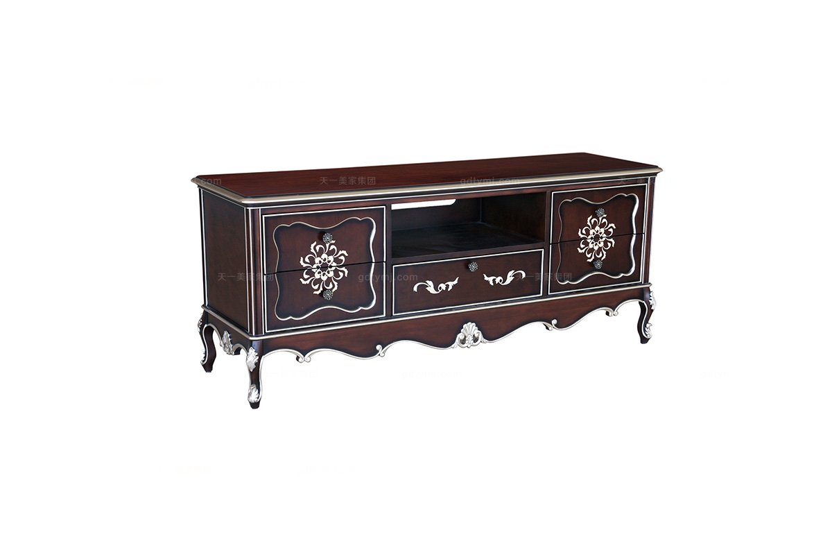 高端家具奢華新古典電視柜