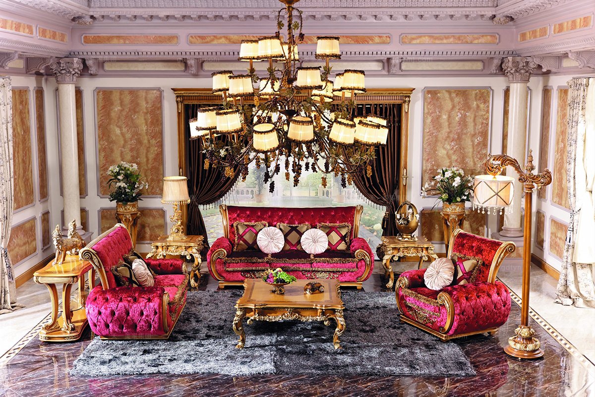 高端別墅家具歐式單位沙發