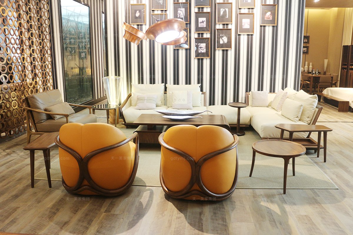 高端時尚現代真皮休閑椅