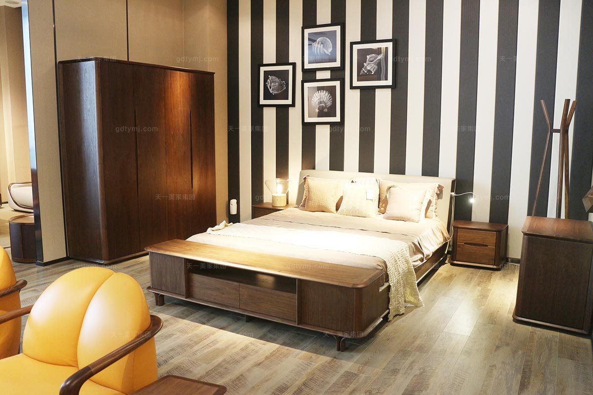 高端時尚簡單現代雙人床