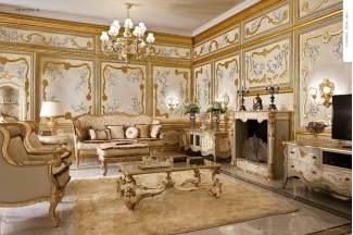 Andrea Fanfani 高端雕刻布藝沙發組合