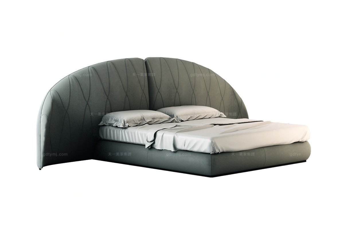 Daytona后現代臥室布藝軟床系列