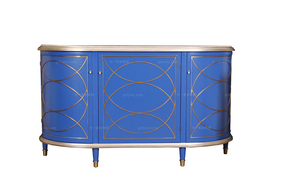 高端時尚現代新古典鄭州會所家具餐邊柜