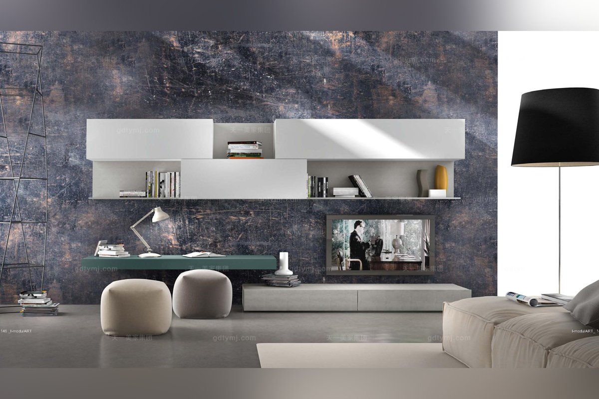 Presotto后現代實木電視柜系列