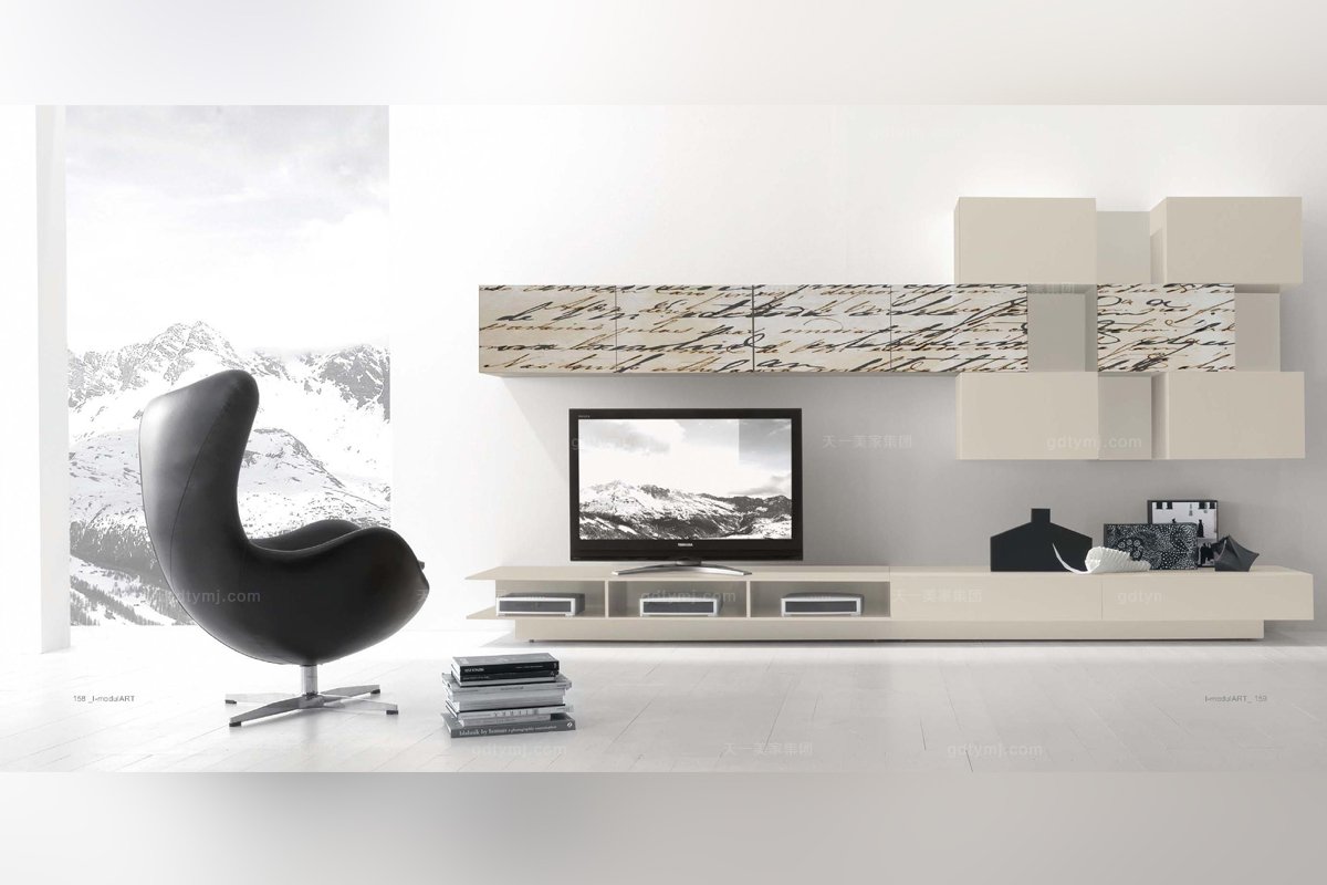 Presotto后現代白色電視柜