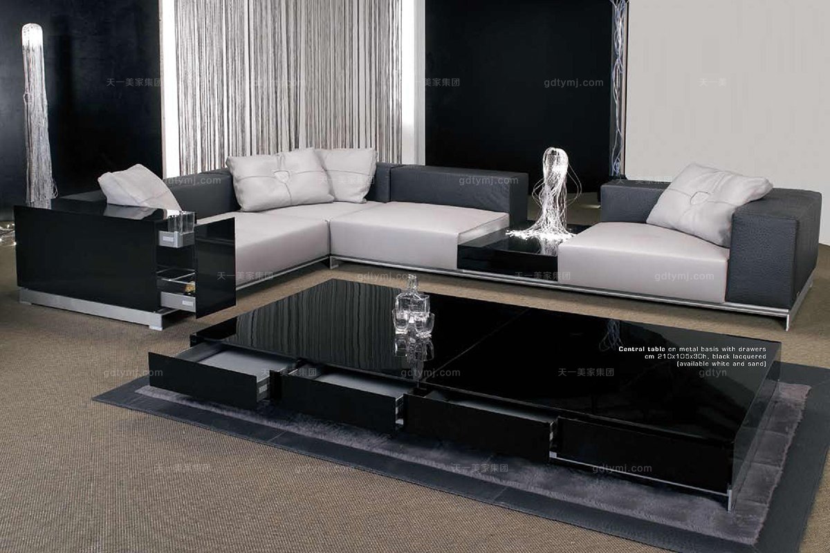 高端時尚現代意大利進口蘭博基尼系列轉角沙發