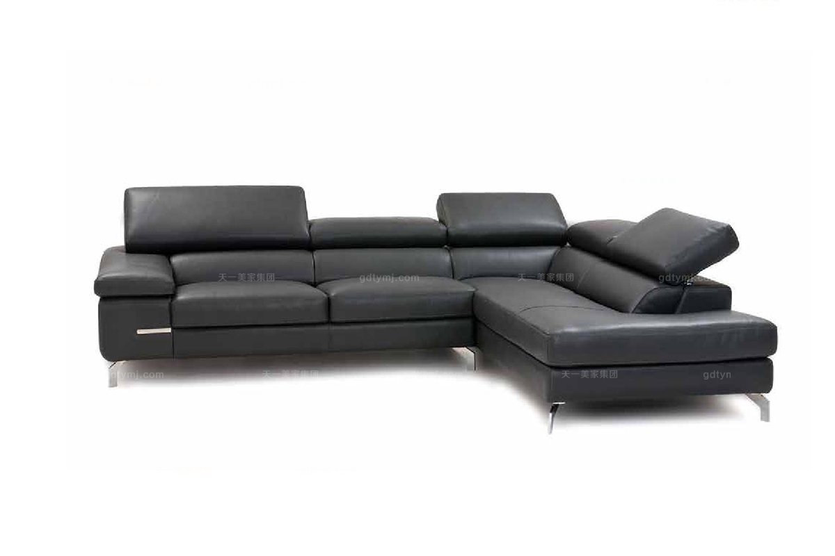 高端時尚現代意大利進口靠背活動轉角沙發