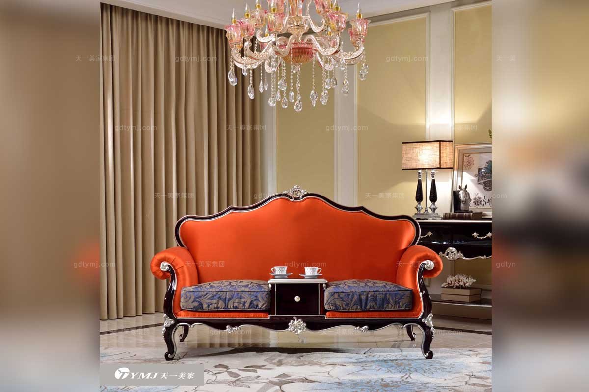 高端別墅家具品牌法式高端布藝電話椅