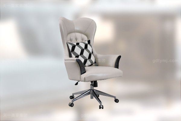 高端現代輕奢華書房家具實木書房書桌黑檀木皮拼花真皮書椅書桌組合書椅