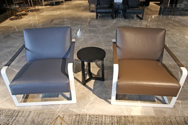 意式極簡奢高端家具現代客廳真皮布藝轉角沙發組合休閑椅