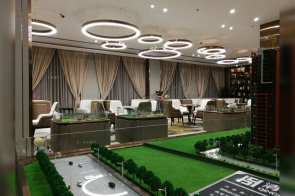 廣東湛江樂基房產集團后現代售樓處活動家具工程案列!