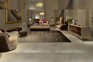 名貴奢華會所別墅家具品牌后現代風臥室雙人大床組合套裝系列