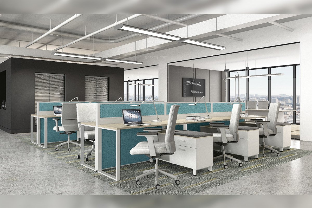 銀行學校公司高端辦公家具品牌現代時尚職員辦公桌椅組合