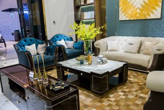 高端奢華會所家具別墅品牌家具輕奢現代時尚沙發組合