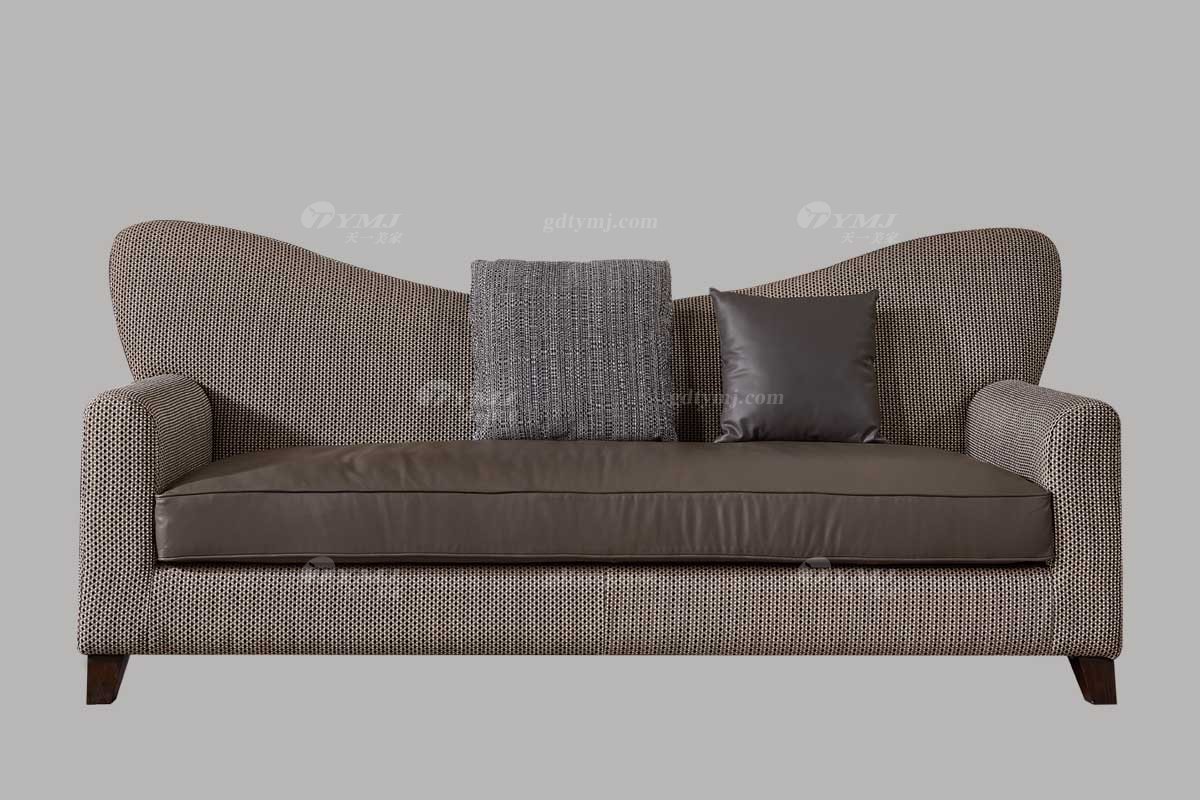 高端別墅會所家具品牌現代極簡輕奢北歐家具創意高彈高密度海綿優質布藝客廳沙發系列三位沙發