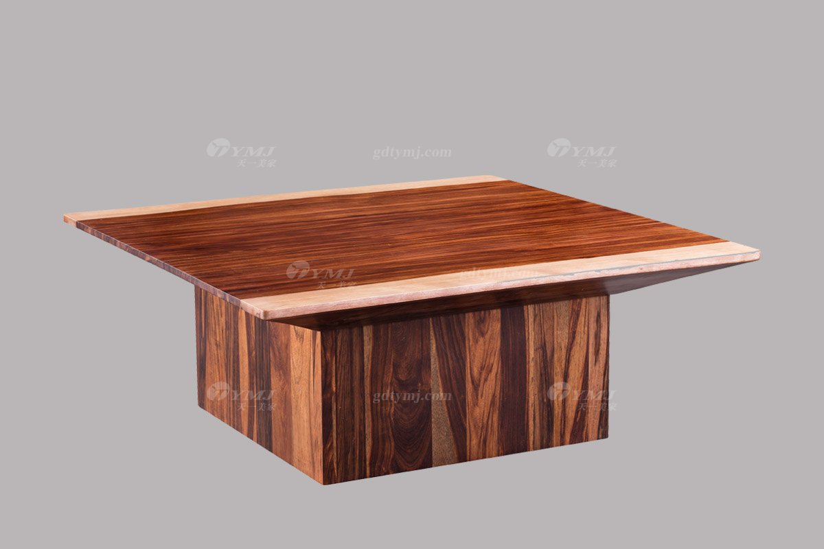 高端別墅會所家具品牌輕奢新中式客廳高品質實木家具沙發系列大方幾