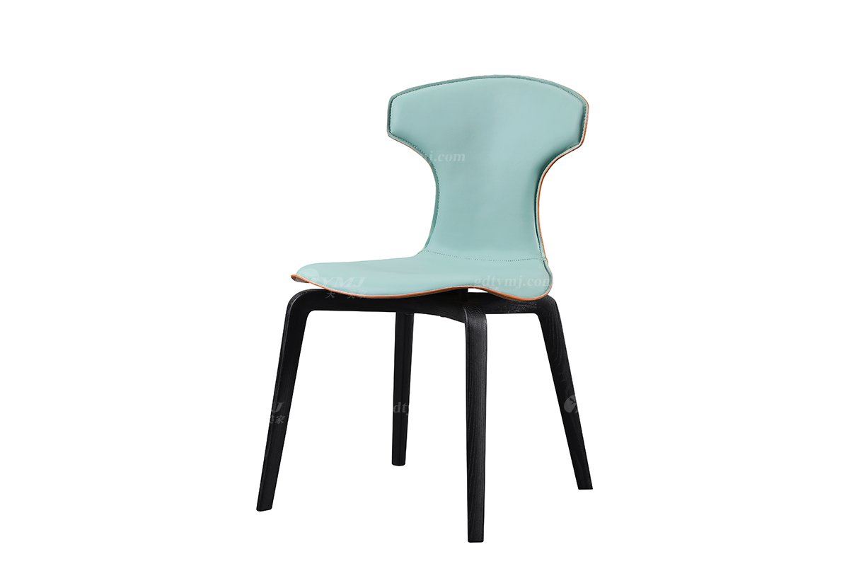 現代時尚輕奢別墅家具餐廳創意白蠟實木魚尾椅CY-12B魚尾餐椅