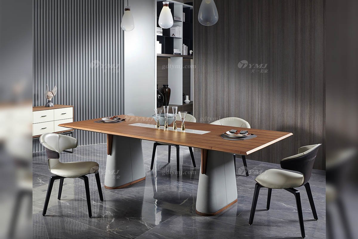 現代時尚輕奢別墅家具餐廳創意白蠟實木魚尾椅CY-12B魚尾椅場景