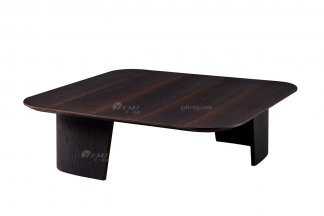 意式極簡風格高端別墅家具現(xiàn)代輕奢時尚客廳煙熏色茶幾