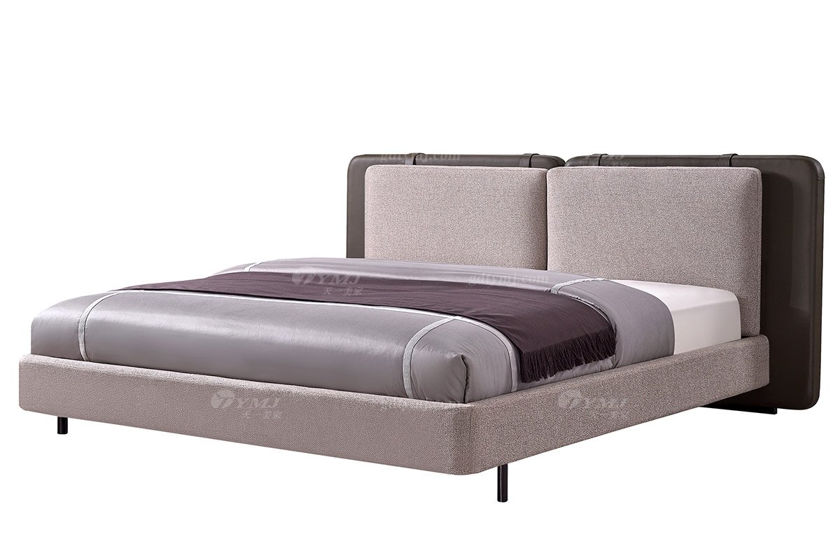 意式極簡風格高端別墅豪宅家具品牌現代輕奢簡約雙人床