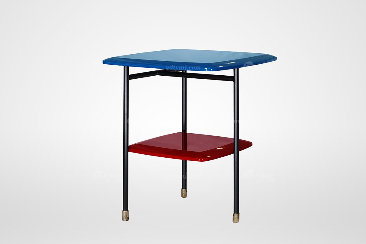 高端簡(jiǎn)美輕奢風(fēng)格家具別墅會(huì)所家具品牌客廳時(shí)尚大理石面茶幾3025-223角幾