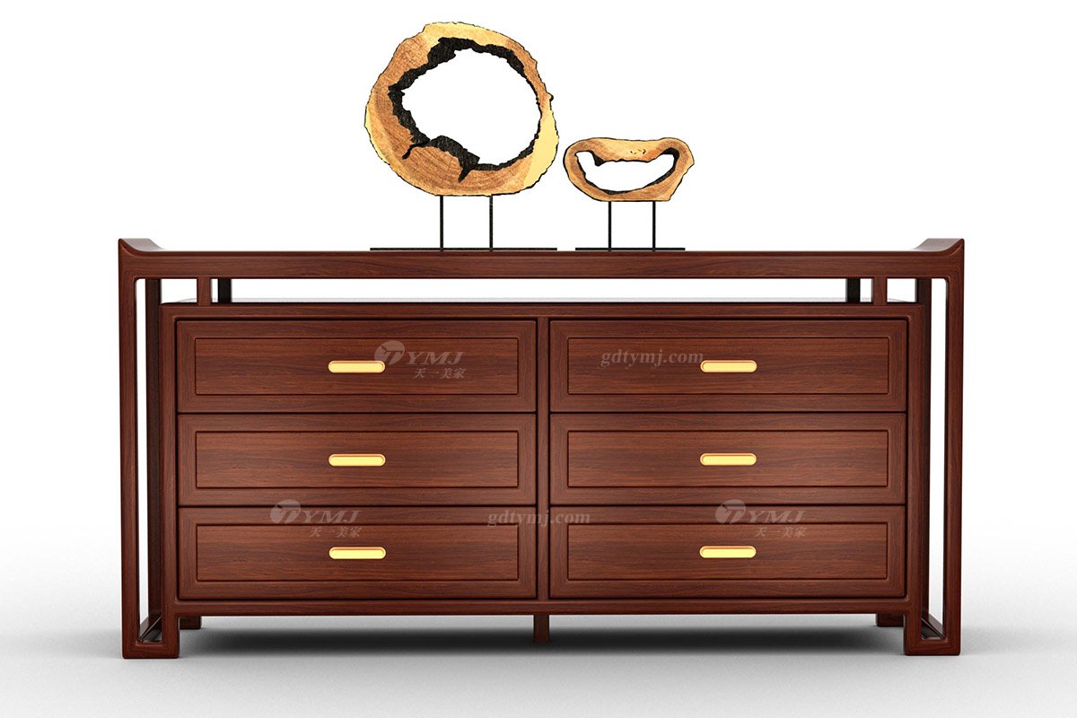 新中式辦公家具風(fēng)格高端品牌家具簡約時尚大氣實木安哥拉紫檀玄關(guān)柜大展宏圖玄關(guān)柜