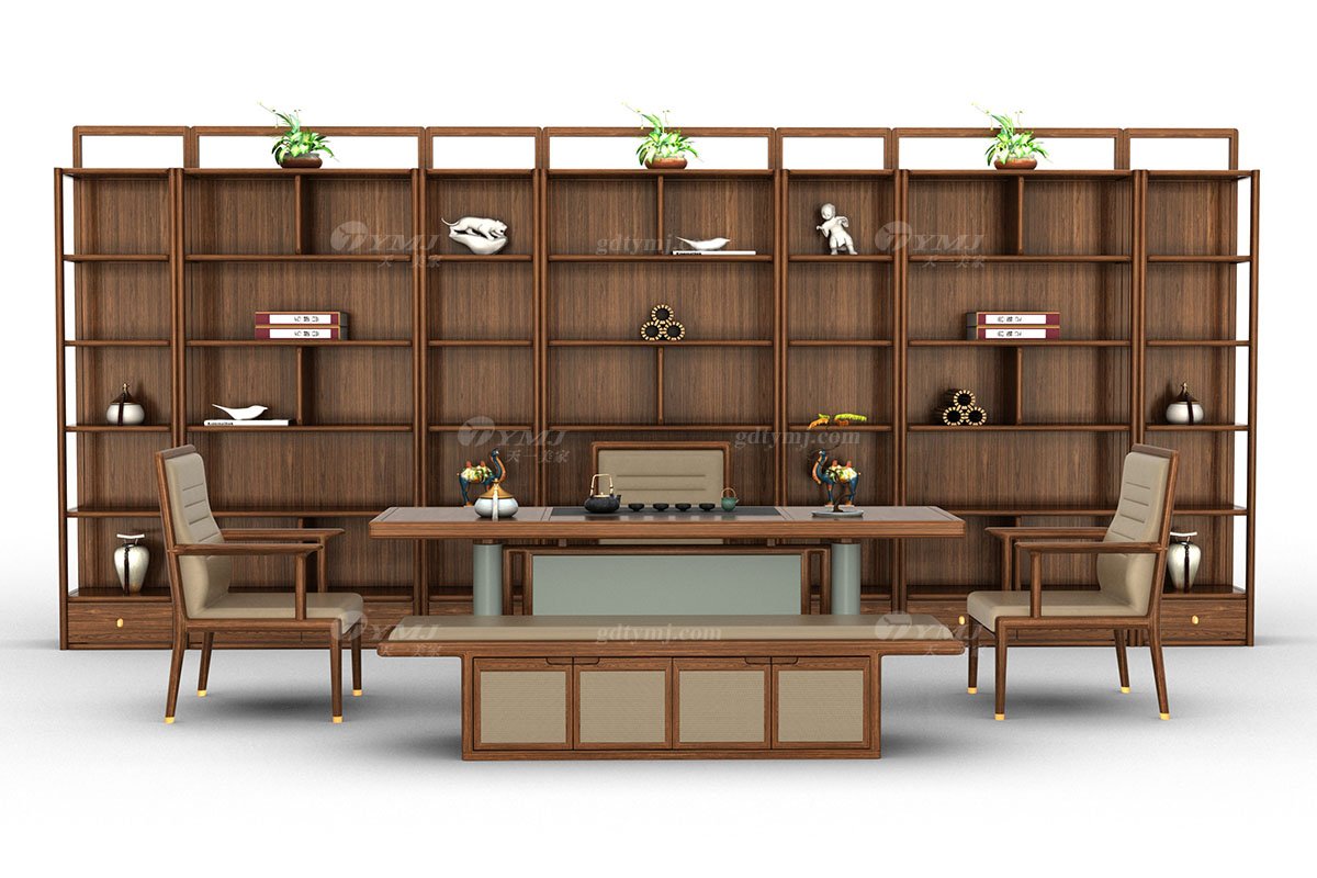 新中式風(fēng)格家具高端別墅家具品牌簡(jiǎn)約大氣時(shí)尚茶室家具實(shí)木博古架組合H-XLSG1博古架場(chǎng)景