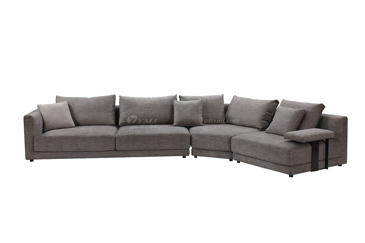 意式極簡風格高端別墅會所家具現代簡約時尚客廳家具實木沙發JSJ組合沙發