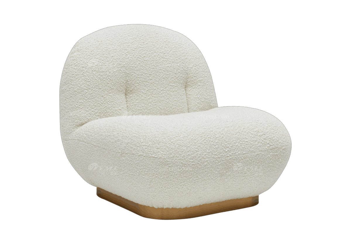 極簡風格家具高端別墅會所大宅時尚創意不銹鋼底+白色布藝休閑椅