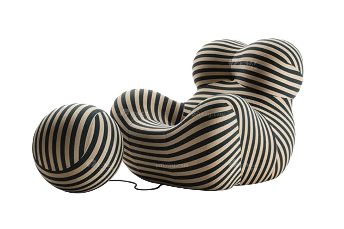 極簡風(fēng)格家具高端別墅會(huì)所大宅時(shí)尚創(chuàng)意舒條紋媽媽懷抱