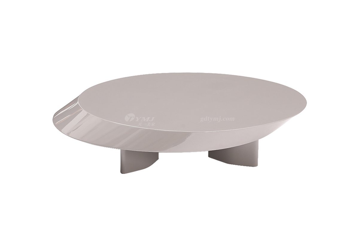 意式極簡風格家具高端別墅會所大宅時尚創意簡約金屬茶幾BRC6115A茶幾灰色