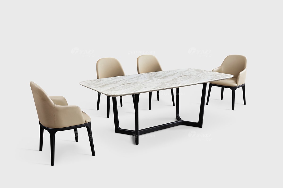 現(xiàn)代簡約家具高端別墅會所家用時(shí)尚進(jìn)口巖板長餐臺21012A-1場景1