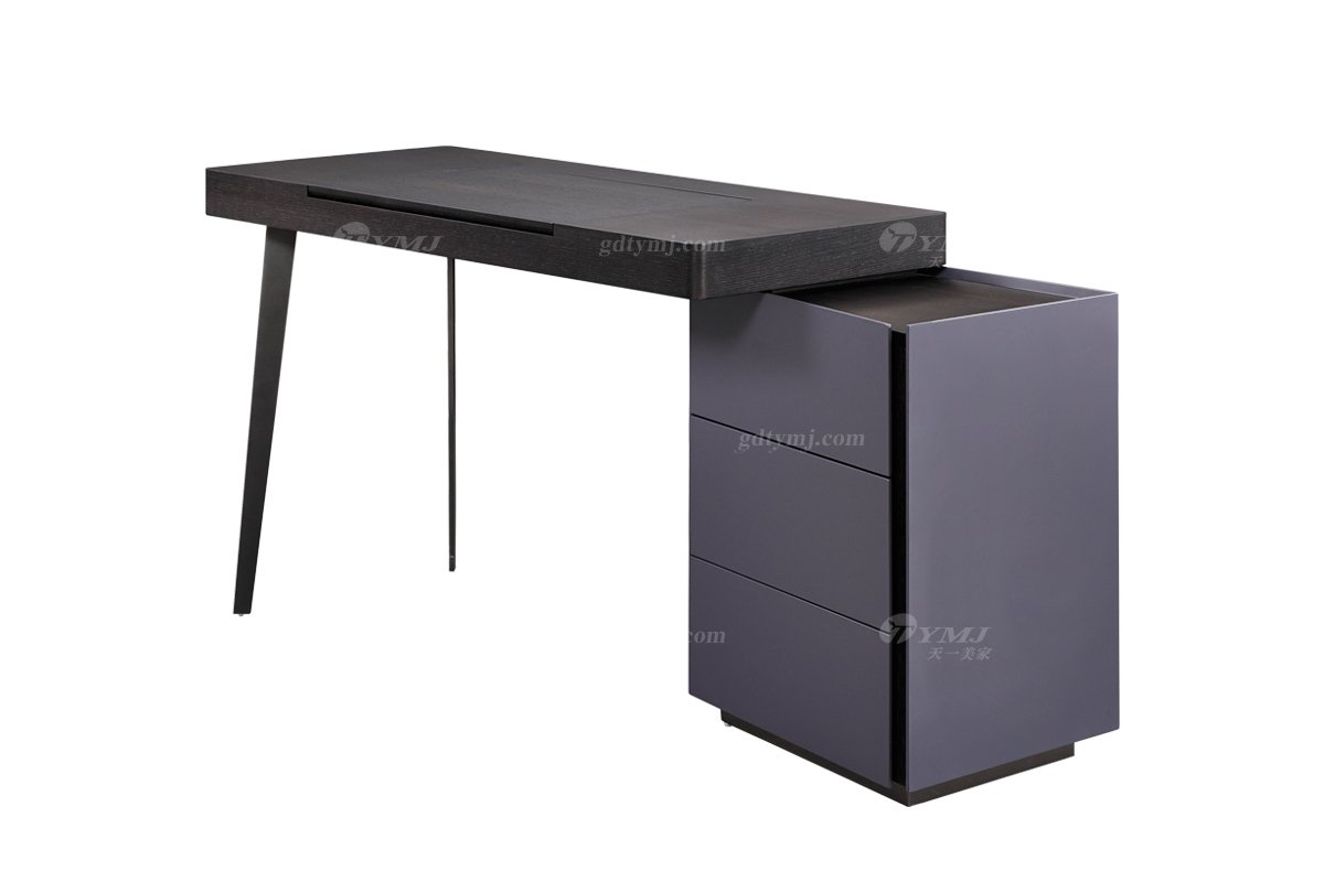  現代簡約家具高端別墅會所家用時尚高級深灰+煙熏妝臺3121-1