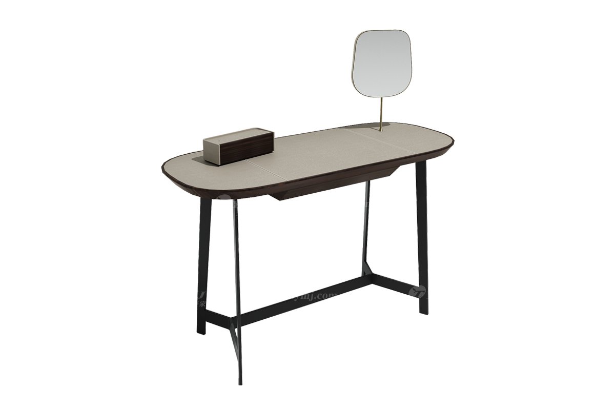  現代簡約家具高端別墅會所家用時尚高級深灰色妝臺