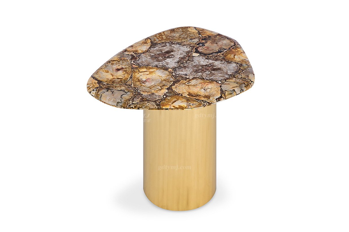 意式輕奢家具高端別墅會所家用時尚高級大理石組合茶幾FB119H4ED