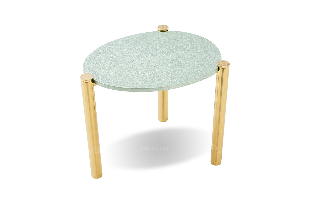 意式輕奢家具高端別墅會所家用時尚高級鈦金屬邊幾FB118H2LL（1）