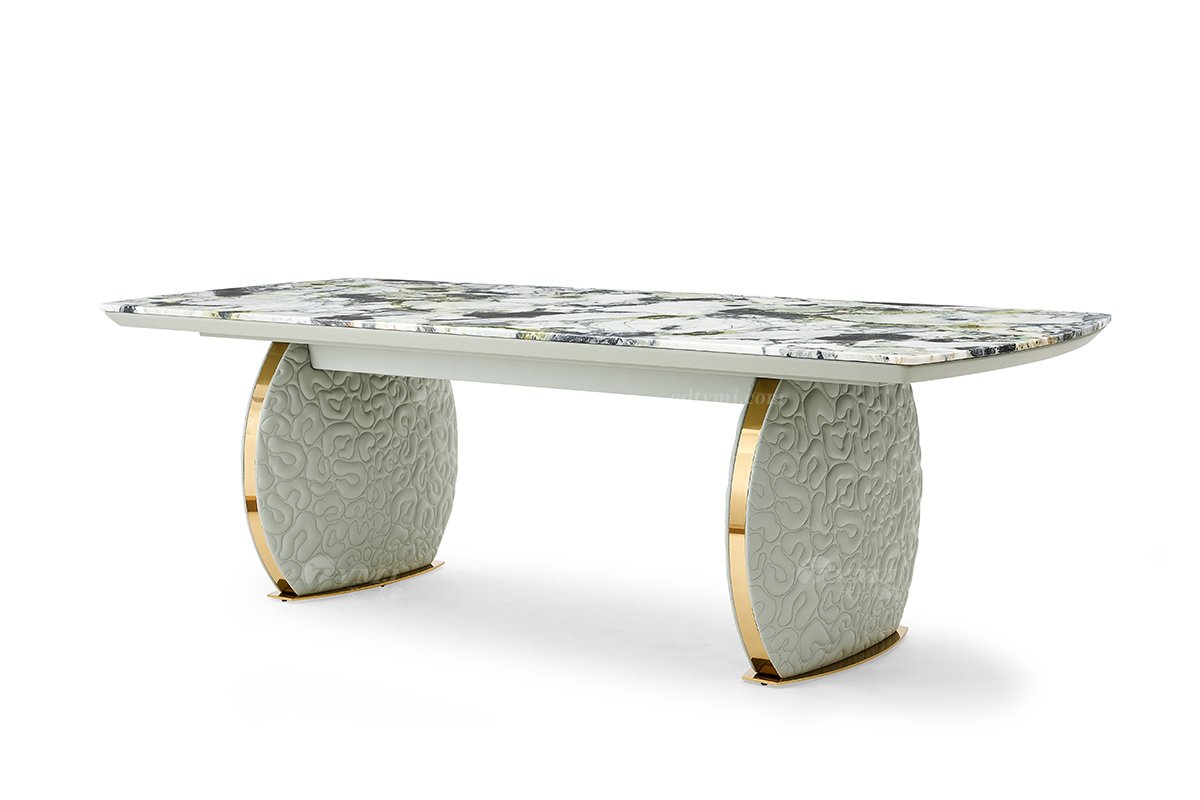 意式輕奢家具高端別墅會所大宅家用時尚奢華大理石2.2米長餐臺FB135D25CXL（1）