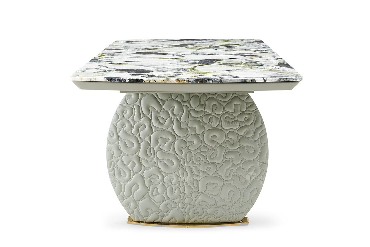 意式輕奢家具高端別墅會所大宅家用時尚奢華大理石2.2米長餐臺FB135D25CXL（2）