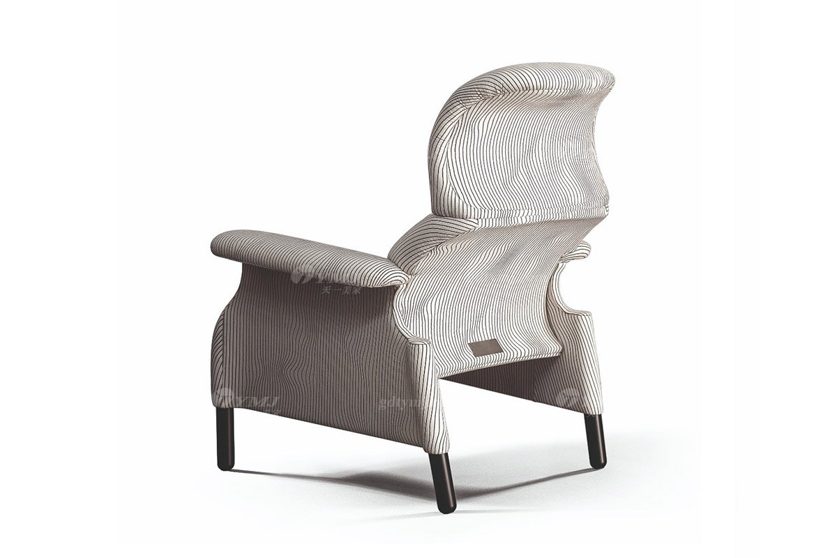 意式雅奢風格家具高端別墅會所家具時尚舒適布藝休閑椅LC2309休閑椅1