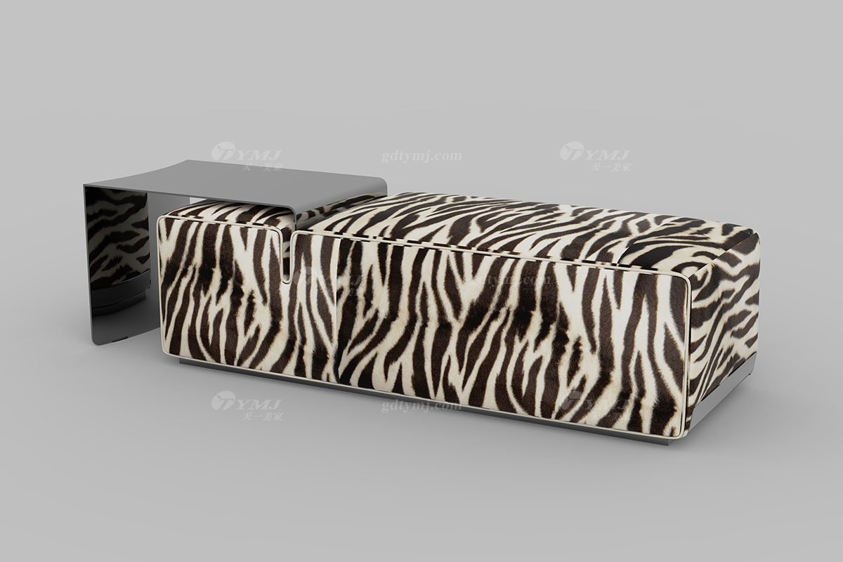 意式雅奢風格家具高端別墅會所家具簡約舒適休閑布藝長墩LC2317長墩1