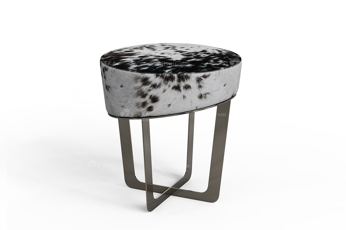 意式雅奢風格家具高端別墅會所家具時尚個性布藝梳妝椅妝凳LP2302椅