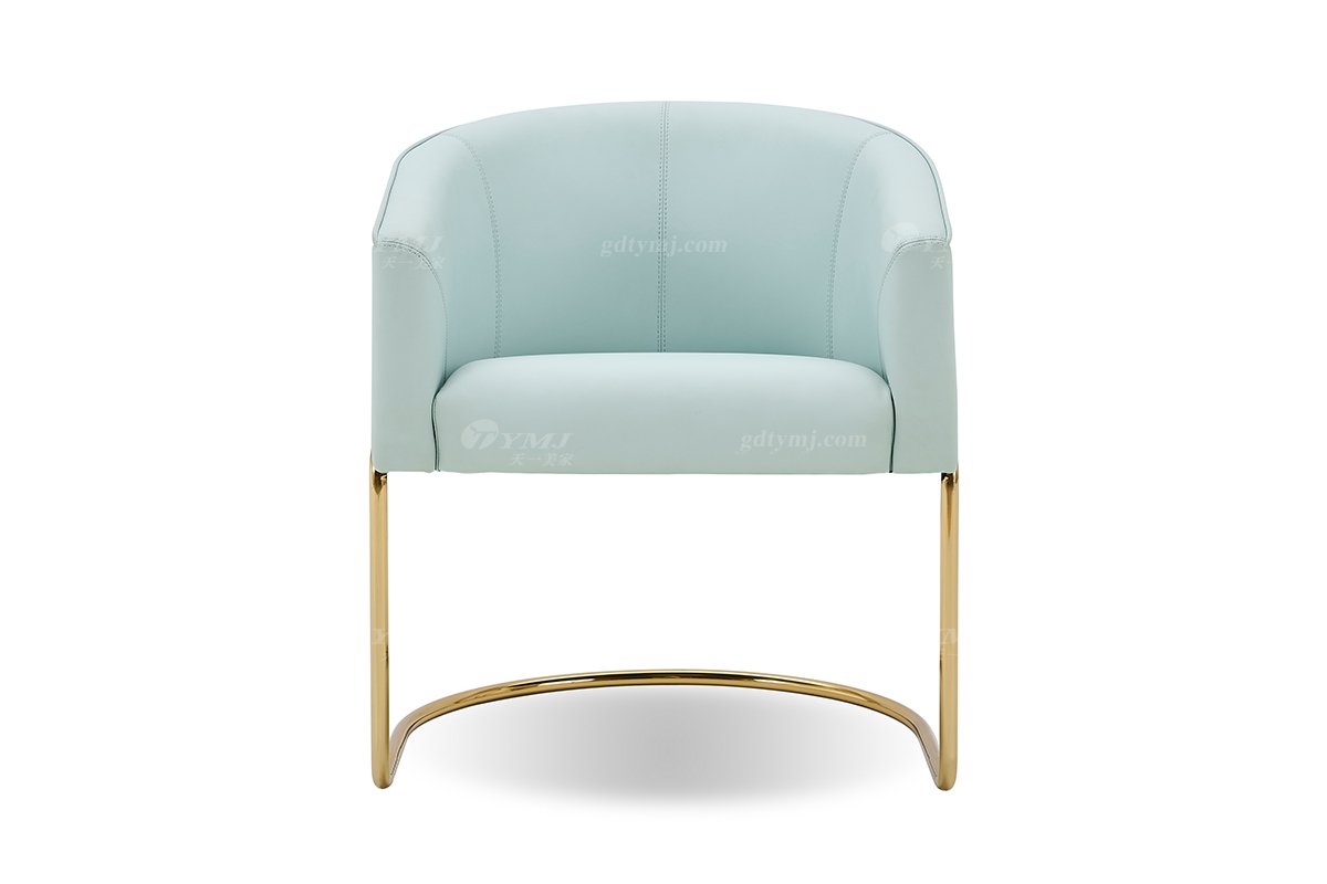 意式輕奢家具高端別墅會所大宅家用時尚奢華鈦金餐椅