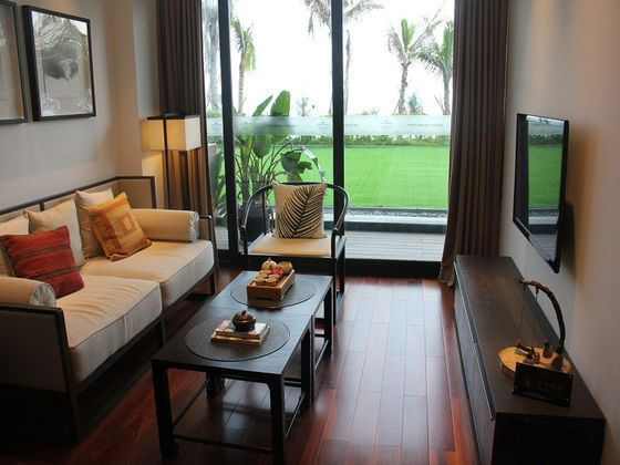 【天一美家案例】惠州雙月灣檀悅豪生酒店-中式樣板房