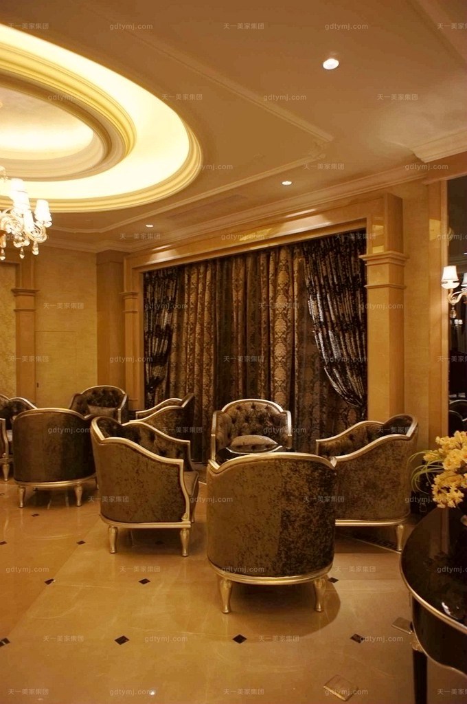 奢華新古典風休息區