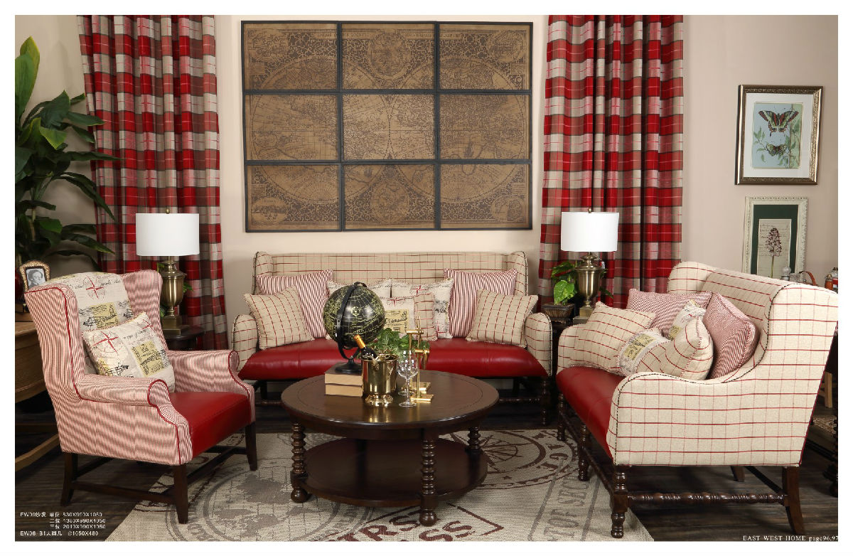 輕奢田園客廳沙發