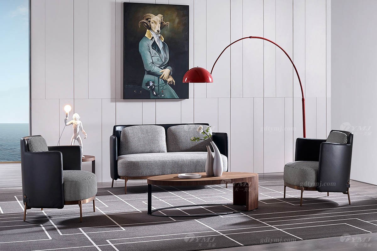 時尚極簡客廳沙發組合